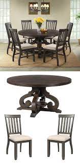 This Round Dining Table Set Will Be An Excellent Centerpiece In Your Dining Room Or Bre Round Wooden Dining Table Round Dining Room Table Dining Room Table Set