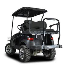 Ezgo Rxv Golf Cart Madjax Genesis 250 Rear Flip Seat Kit Choice Of Cushion Color Golf Carts Golf Cart Seats Golf Cart Accessories