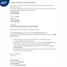 Contoh surat berhenti kerja notis sebulan. Jawatan Kosong On Twitter Contoh Surat Berhenti Kerja Sebab Sakit Dan Lain Lain Semoga Berguna