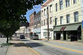 Abandoned Downtown Brownsville Pennsylvania Street View Brownsville Downtown