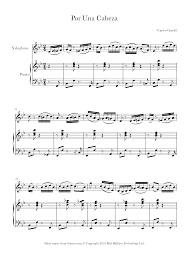 The tango project ٠ 1991 ٠ tango project / tango collection, movies' ost ٠ carlos gardel (1935) ٠ instrumental ٠ agp — por una cabeza (танго из к/ф запах женщины. Carlos Gardel Por Una Cabeza Sheet Music For Percussion 8notes Com