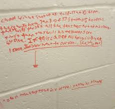 You can make even the smallest bathroom a fun place to be with a bath or shower wall quote. Ktvb A Threat Written On A Bathroom Wall Is Causing Facebook