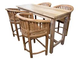 Buy cylce bar table online now,delivery available in dubai, abu dhabi, uae dubai garden centre. Wooden Bar Table Set Tables Dubai Garden Centre
