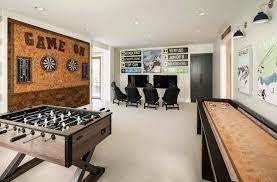 Dream House Tour Modern Design Meets Cozy Farmhouse Style In Utah Cozy Farmhouse Modern Farmhouse Game Room Farmhouse Game Room