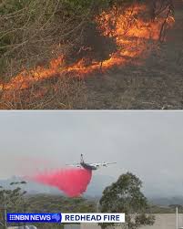 4PM UPDATE: A bushfire continues to burn north of Redhead on the western  side of Redhead Rd and south of Oakdale Road, conditions have started to  ease with the fire now downgraded