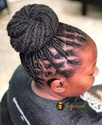 Simple Loc Bun Style Bun Styles Natural Hair Styles Hair Styles