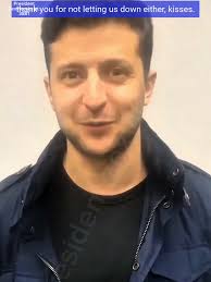 Celebrating Ukraine's President Volodymyr Zelensky