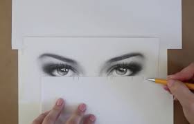Outline the outside of the eyes, the eyelid, and the iris in perspective. How To Draw Eyes Realistic Anime Cartoon And More Skillshare Blog