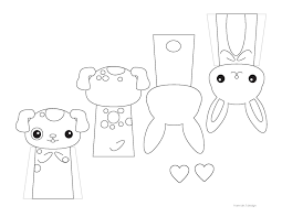 Wenn ihr immer schon einmal schneekönigin oder schneekönig spielen wolltet, dann könnt ihr euch die passende bastelvorlage für eine krone ausdrucken. Free Finger Puppet Templates Bing Images Fingerpuppen Vorlage Hase Puppen
