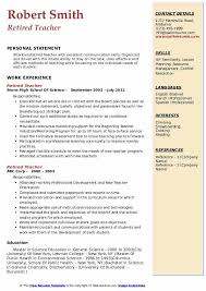 To be a successful job candidate in any field, it helps to have a comprehensive resume. Retired Teacher Resume Samples Qwikresume