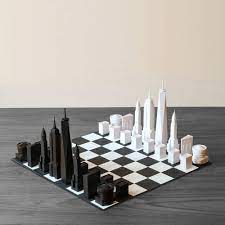 Chess setchess sets with pieces, board and piece storage. Skyline Chess Set The New York City Editionskyline Chess Set The New York City Edition Ofour