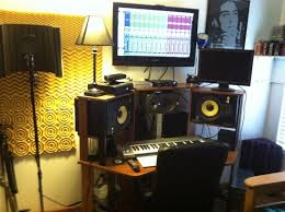 The wall and ceiling paneling is meticulously designed for optimal sound quality. Small Home Recording Studio Design Home Design Inpirations