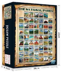 National parks puzzle 500 pieces, $34.95. The National Park Jigsaw Puzzle For Adults Kids 1000 Piece Intellective Learning Educational Decompression Psychedelic Poker Game Leisure Time Diy Toys Puzzles For Home Decoration Toys Games Puzzles Interven Group