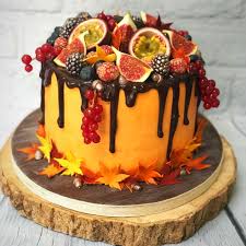 Autumn Inspired Chocolate Ganache Cake Decorated With Fresh Fruit On An O Chocolate Ganache Cake Recipe Nutella Chocolate Cake Chocolate Raspberry Ganache Cake