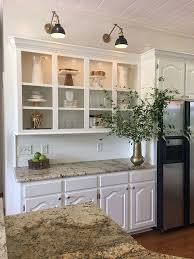 Kitchen Cabinet Sconce Light Cabinets And Shiplap Wall In Kitchen Is Benjamin Moore Oc 17 Whi Kitchen Cabinet Inspiration New Kitchen Cabinets Kitchen Remodel