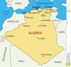 Länder auf der karte von ostafrika Algerien Landkarte Karte Von Algerien Land Nord Afrika Afrika