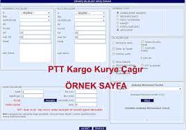 Ptt Kargo Kurye Cagir Kargo Sube