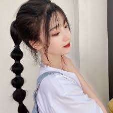 Outfit, makeup, hair, manicure and pedicure for new year's eve. Usd 39 66 New Hand Made Korean Lantern Bubble Playful Wig Ponytail Natural Fishbone Hair Braid Editing Long Curly Corn Wholesale From China Online Shopping Buy Asian Products Online From The Best