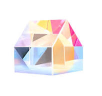 ปริซึมแสงหกเหลี่ยมปริซึม Dichroic Polyhedron พีระมิด