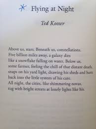 Flying At Night Ted Kooser Writing Poetry Poetry Quotes Quotes Deep