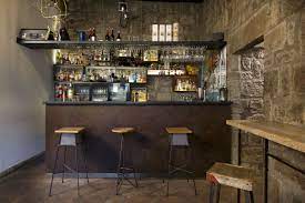 Bancone Bar In Legno Resina E Ferro Banconi Bar In Legno Arredamento Bistrot