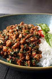 Spicy Thai Basil Chicken Pad Krapow Gai Recipe Recipes Healthy Recipes Food