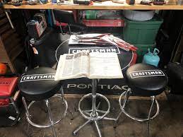 Craftsman 5.0 out of 5 stars 2 ratings Craftsman 3 Piece Pub Set Table And Swivel Stools