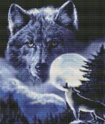 Spirit Of The Wolf Cross Stitch Chart