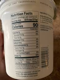 Chobani Yogurt Greek Non Fat Plain Calories Nutrition Analysis More Fooducate