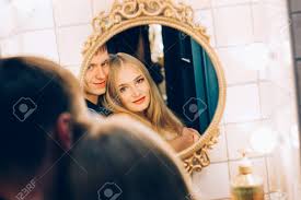 Does your cat follow you into the bathroom? Loving Couple Hugging In The Bathroom Mirror Lifestyle Couples Stock Photo Picture And Royalty Free Image Image 72449395