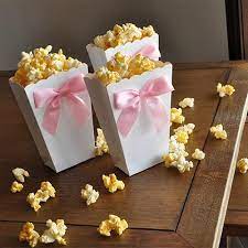 Baby shower stickers, gender neutral baby shower, she's about to pop, popcorn favor label, poofpaperstudio. Mini Pink And White Popcorn Boxes Ships In 1 3 Business Days Ready T Confetti Momma