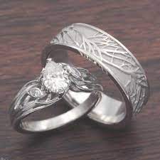 Diamond Leaf Tree Branch Engagement Ring And Tree Of Life Wedding Band Set Customize You Cheap Wedding Rings Sets Wedding Rings Unique Wedding Rings Sets Gold
