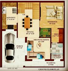 1200 x 800 jpeg 233 кб. Small Home Plan Below 8 Lakhs Under 1000 Square Feet India Single Floor House Plan