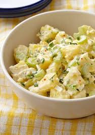 We simmer potatoes whole in salted water when making potato salad. Best Creamy Potato Salad Recipe Creamy Potato Salad Potatoe Salad Recipe Potato Salad Recipe Easy