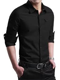 Xtapan Mens Casual Cotton Slim Fit Long Sleeve Button Down Dress Shirt Black 5xl Click On The Imag Mens Shirt Dress Slim Fit Dress Shirts Military Shirts Men