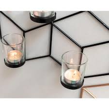 Explore anthropologie's collection of one of a kind candle holders. 3d Metal Wall Hanging Golden Modern Large Hexagon Candlestick My Aashis