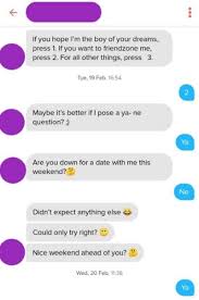 Submitted 10 months ago * by we have a few med student friends who are all couples matching and have gone over this with them, so. What To Say On Tinder Use These 35 Example Texts