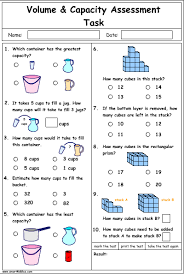 Compare and order a collection of objects by mass and/or capacity; Volume Problem Solving Studyladder Interactive Learning Games
