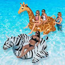 Swimline wild things animal print ring tube. Giraffe Pool