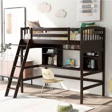 In keeping, the best beds for small rooms are a varied bunch, with different attributes depending on what problem needs solving in your space. Twin Size Wooden Loft Bed Frame With Desk Bookshelf Espresso