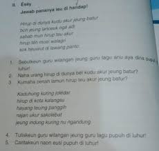 Buku bahasa sunda kelas 5 kurikulum 2013 revisi 2017. Tolong Di Jwb Ya Kak Bahasa Sunda Kelas 5 Sd Brainly Co Id