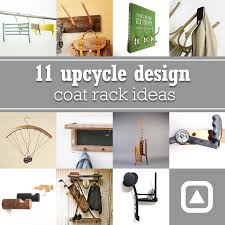 A clean, modern coat rack that tucks into any space. 11 Coat Rack Upcycle Ideas