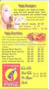 Quick & reliable delivery · no minimum order size · try something new Menu Of Baja Tacos Burgers In Santa Fe Nm 87505