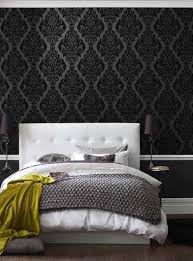 Damask Bedroom Wallpaper Contemporary Bedroom Home Home Decor