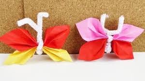 Geld falten schmetterling mit pfeifenputzer. Schmetterlinge Mit Pfeifenputzern Basteln Und Falten Deutsch Youtube