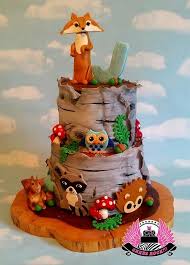 Woodland Animals Baby Shower Cake Cake By Cakes Rock Cakesdecor