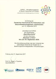 (bachelor of art s bzw. Bachelor Of Arts Sportokonomie