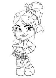 Dans le jeu vanellope a était transformé en un pépin. Vanellope Von Schweetz Driving Car Coloring Page Wreck It Ralph Coloring Picture For Children Desenhos Animados Para Colorir Cores Disney Folhas Para Colorir