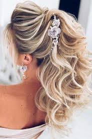 Long side bangs with long hair. Romantic Wedding Hairstyles For Long Hair With Bangs Addicfashion