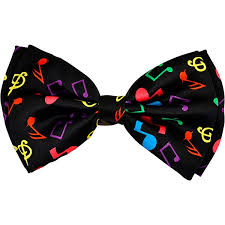 Indicates that the note is to be sustained for. Aim Multi Color Bow Tie With Music Notes Music Arts